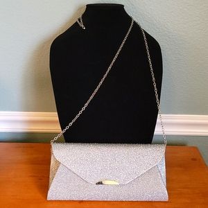 Sparkling Silver Clutch